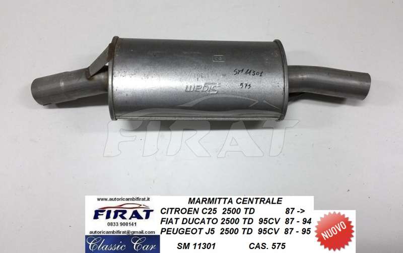 MARMITTA FIAT DUCATO 2500 TD 87 - 94 CENTR. (11301)